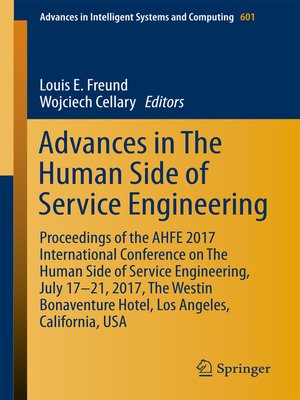 cover image of Advances in the Human Side of Service Engineering